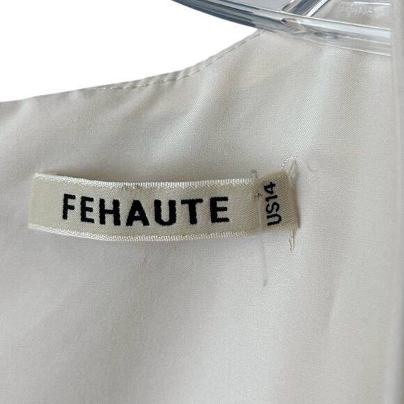 FEHAUTE Floral Fit & Flare Midi Dress Women’s 14 Sleeveless V-Neck A-Line Fall - Picture 4 of 7